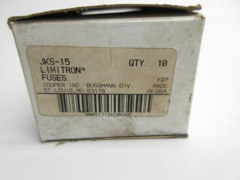 BUSSMANN JKS-15 600VAC 15A (PKG OF 4) (WH/PK)) NSMP