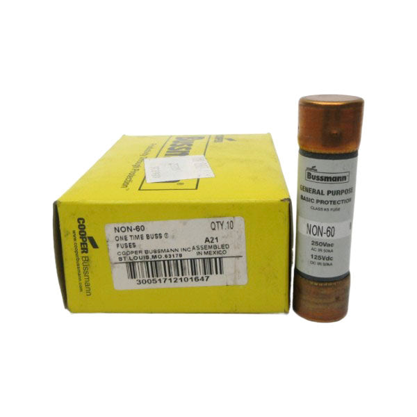 BUSSMANN NON-60 250VAC 60A (PKG OF 10) (YL/GY) NSMP