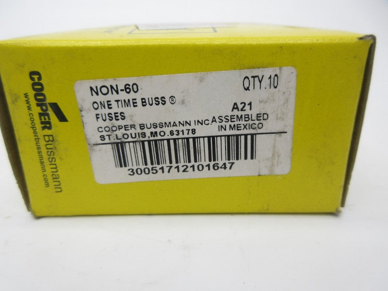 BUSSMANN NON-60 250VAC 60A (PKG OF 10) (YL/GY) NSMP