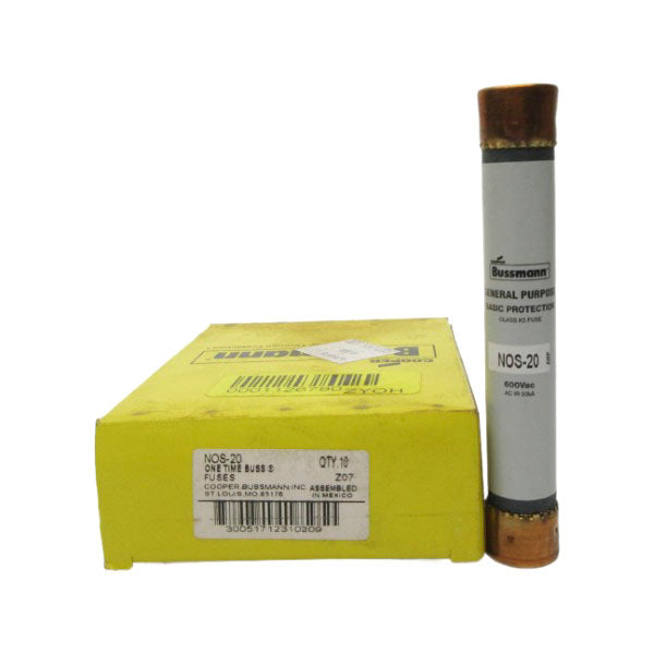 BUSSMANN NOS-20 600VAC 20A (PKG OF 10) (YL/GY) NSMP