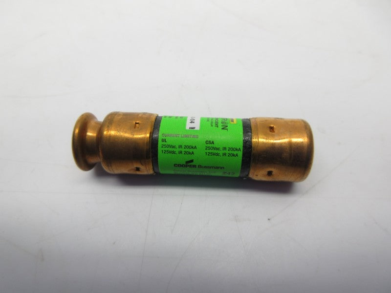 BUSSMANN FRN-R-1-1/4 250VAC 1-1/4A (PKG OF 10) (YL/GR) NSMP
