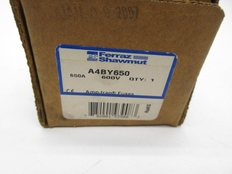 FERRAZ SHAWMUT A4BY650 600VAC 650A (BR/OR) NSMP