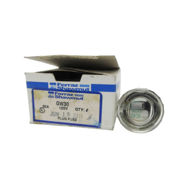 FERRAZ SHAWMUT GW30 125VAC 30A (PKG OF 3) (WH/BL) NSMP