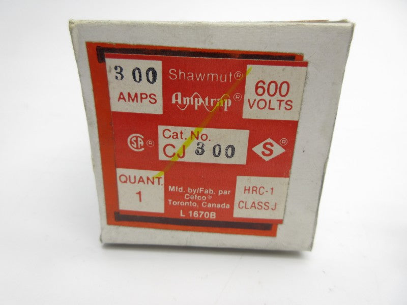GOULD SHAWMUT CJ300 600VAC 300A (WH/RD) NSMP