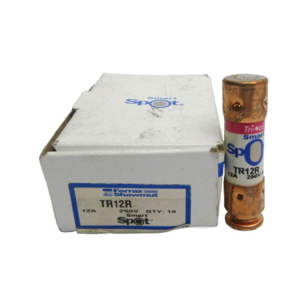 FERRAZ SHAWMUT TR12R 250VAC 12A (PKG OF 10) (WH/BL) NSMP