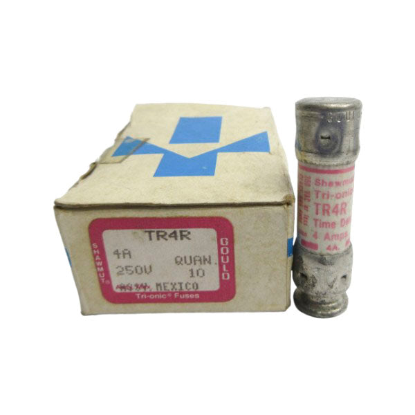 GOULD SHAWMUT TR4R 250VAC 4A (PKG OF 10) (WH/PK) NSMP