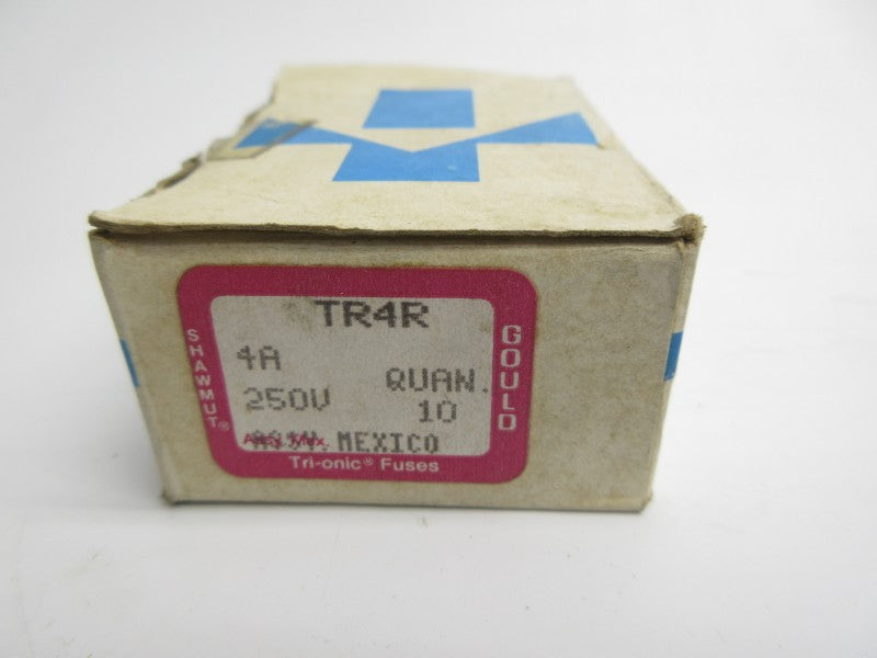 GOULD SHAWMUT TR4R 250VAC 4A (PKG OF 10) (WH/PK) NSMP