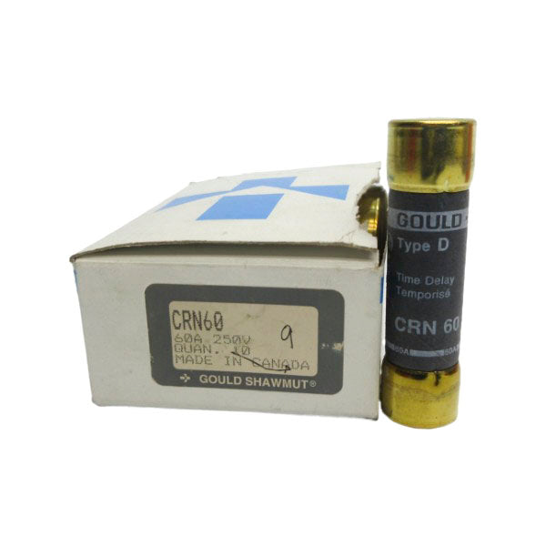 GOULD SHAWMUT CRN60 250VAC 60A (PKG OF 9) (WH/BK) NSMP