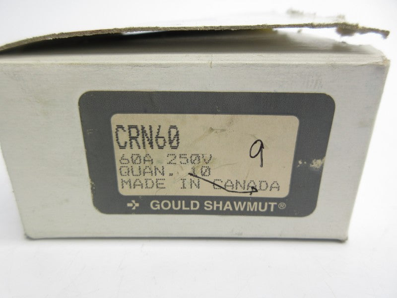 GOULD SHAWMUT CRN60 250VAC 60A (PKG OF 9) (WH/BK) NSMP