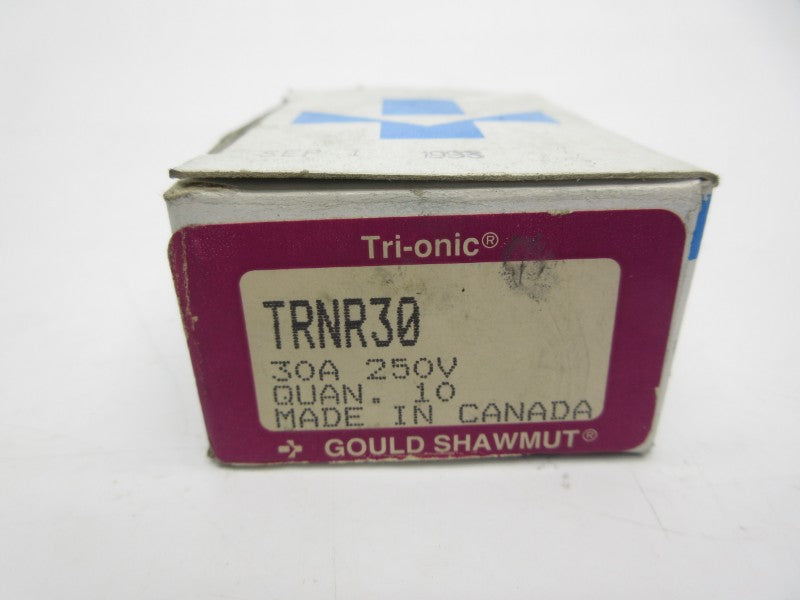 GOULD SHAWMUT TRNR30 250VAC 30A (PKG OF 10) (WH/PK) NSMP
