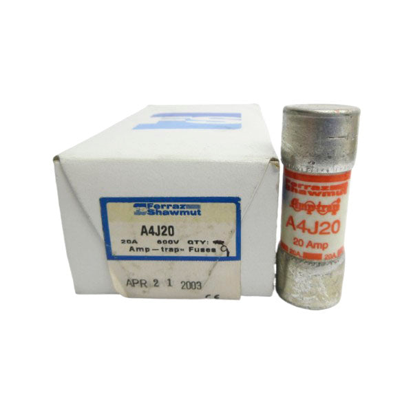 FERRAZ SHAWMUT A4J20 600VAC 20A (PKG OF 9) (WH/OR) NSMP