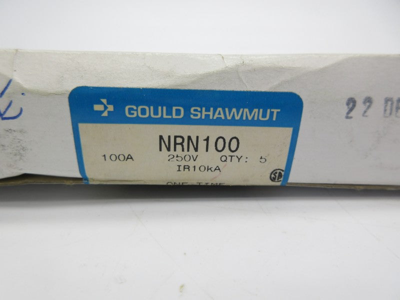 GOULD SHAWMUT NRN100 250VAC 100A (PKG OF 5) (WH/BL) NSMP