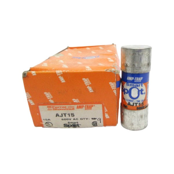 FERRAZ SHAWMUT AJT15 600VAC 15A (PKG OF 9) (ORANGE) NSMP