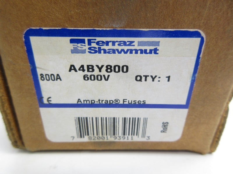 FERRAZ SHAWMUT A4BY800 600VAC 800A (BR/OR) NSMP