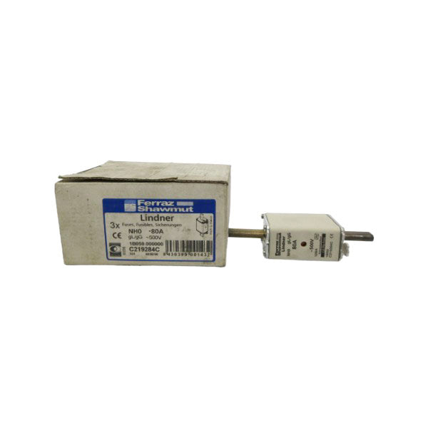FERRAZ SHAWMUT NH0-80A 1B059 500V 80A (PKG OF 3) (WHITE) NSMP