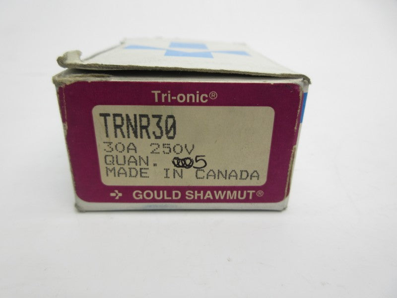 GOULD SHAWMUT TRNR30 250VAC 30A (PKG OF 5) (WH/PK) NSMP