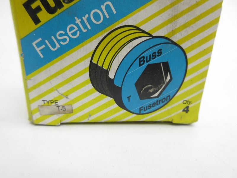 BUSSMANN T-5 125VAC 5A (PKG OF 4) (YL/BL) NSMP