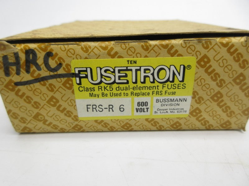 BUSSMANN FRS-R6 600VAC 6A (PKG OF 10) (BR/PK) NSMP