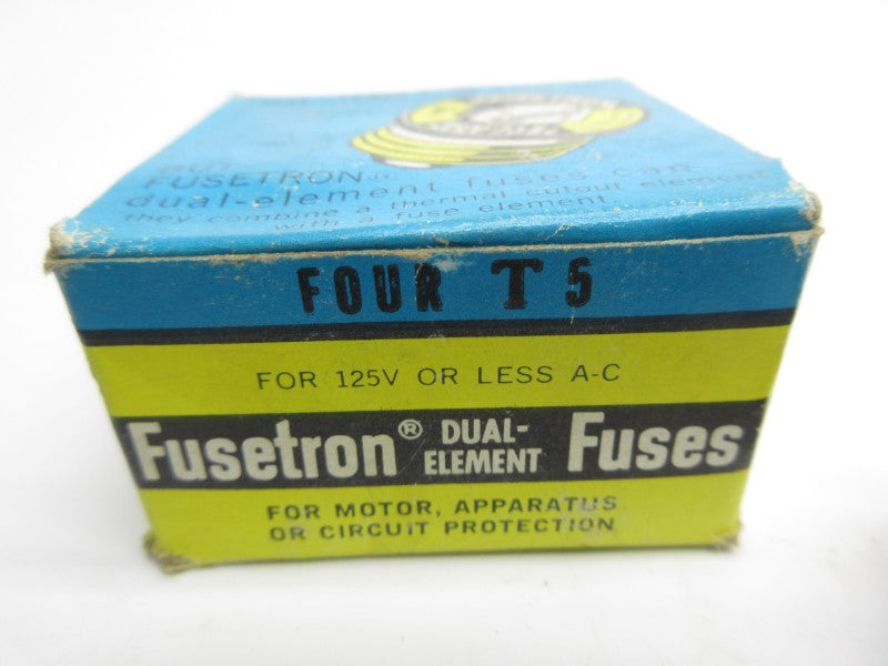 BUSSMANN T5 125VAC 5A (PKG OF 4) (BL/BR) NSMP