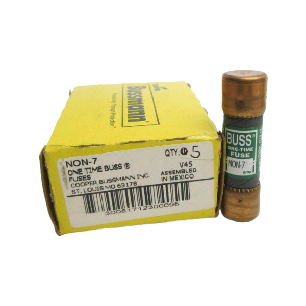 BUSSMANN NON-7 250VAC 7A (PKG OF 5) (YL/GR) NSMP