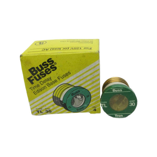 BUSSMANN TL30 125VAC 30A (PKG OF 4) (YL/GR) NSMP