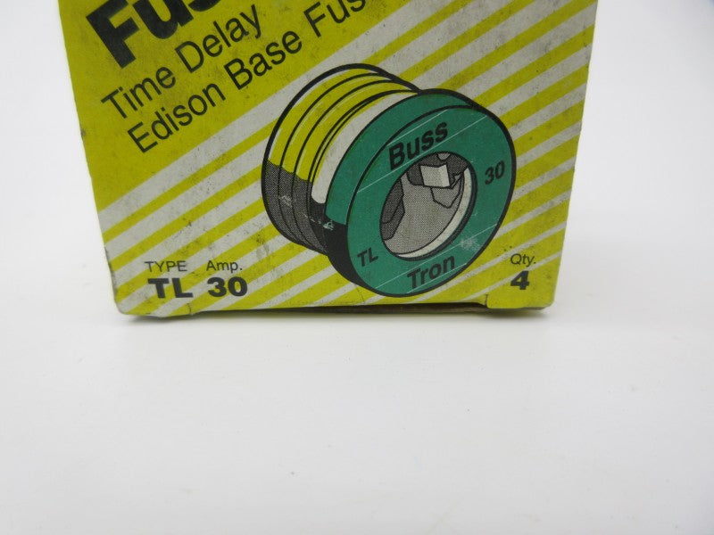 BUSSMANN TL30 125VAC 30A (PKG OF 4) (YL/GR) NSMP