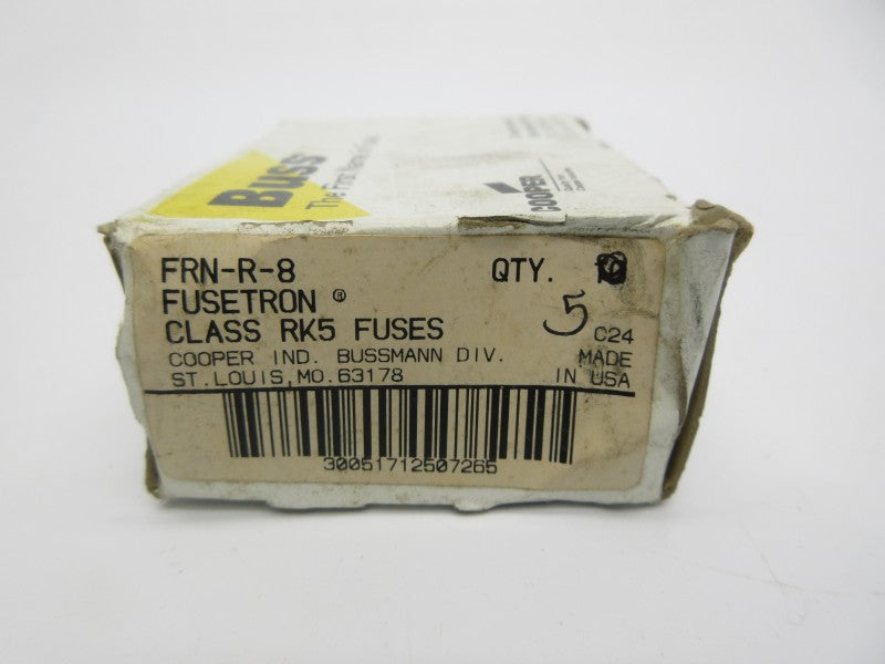 BUSSMANN FRN-R-8 250VAC 8A (PKG OF 5) (WH/BK) NSMP