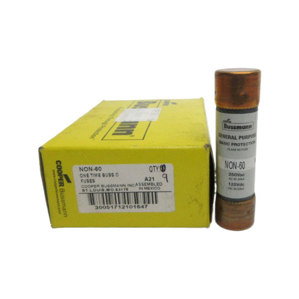 BUSSMANN NON-60 250VAC 60A (PKG OF 9) (YL/GY) NSMP