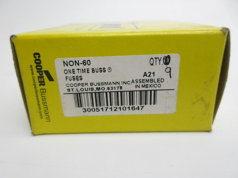 BUSSMANN NON-60 250VAC 60A (PKG OF 9) (YL/GY) NSMP