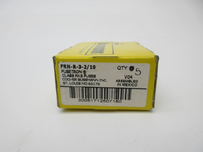 BUSSMANN FRN-R-3-2/10 250VAC 3-2/10A (PKG OF 5) (YL/GR) NSMP
