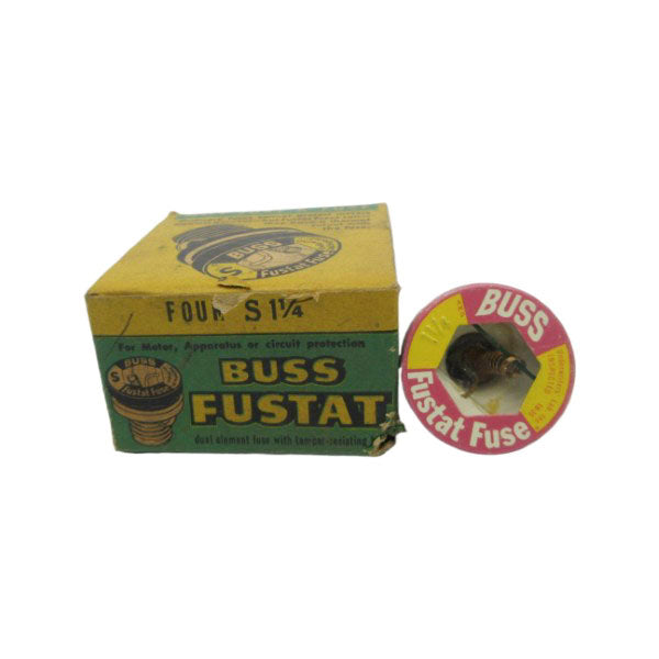 BUSSMANN S1-1/4 125VAC 1-1/4A (PKG OF 4) (GR/PK) NSMP