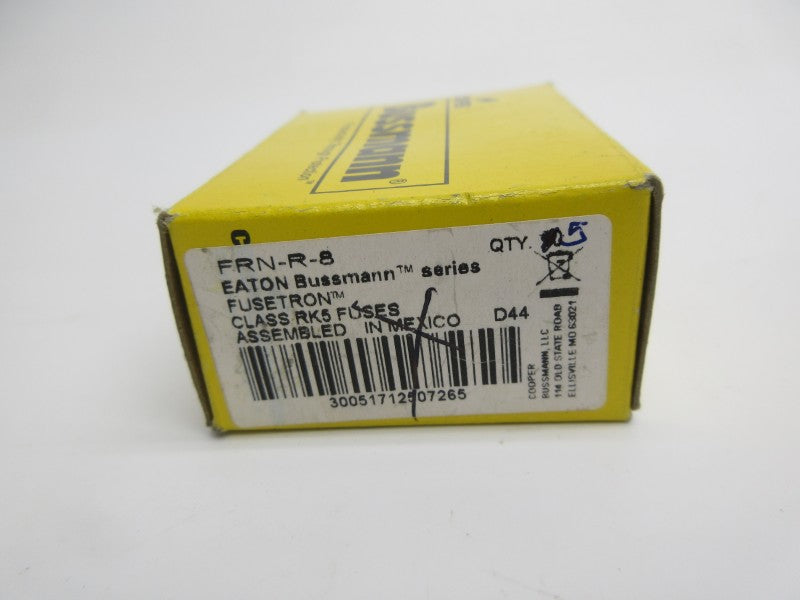 BUSSMANN FRN-R-8 250VAC 8A (PKG OF 5) (YL/GR) NSMP