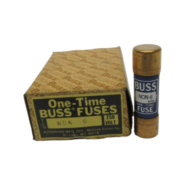 BUSSMANN NON-6 250VAC 6A (PKG OF 10) (BR/BL) NSMP