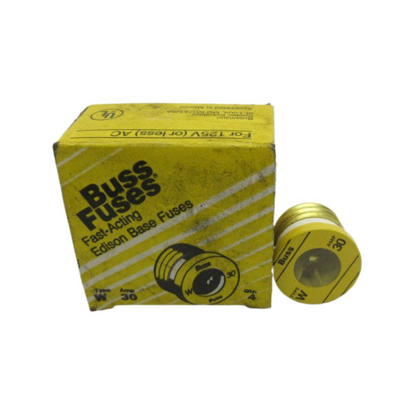 BUSSMANN W30 125VAC 30A (PKG OF 4) (YL/YL) NSMP