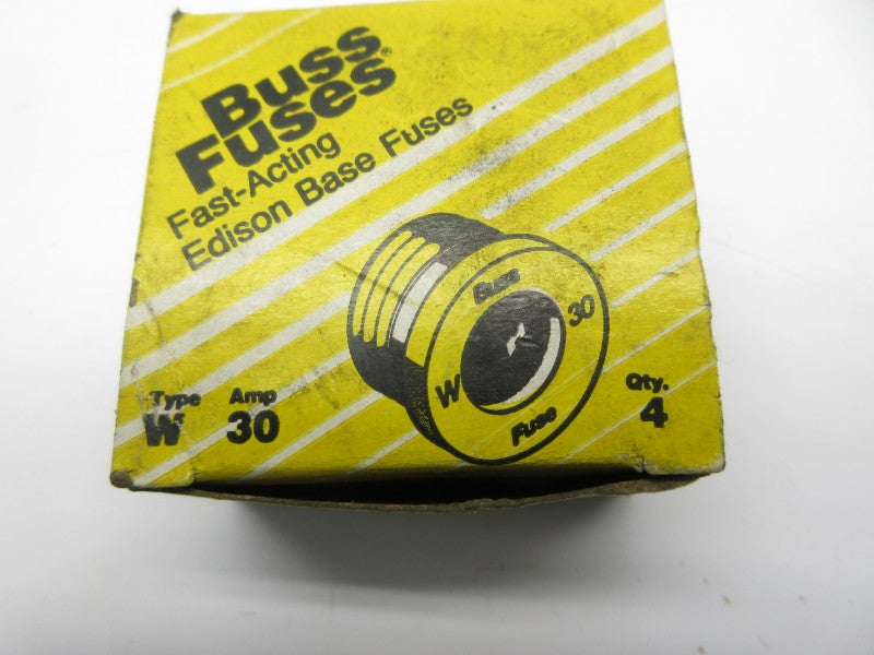 BUSSMANN W30 125VAC 30A (PKG OF 4) (YL/YL) NSMP