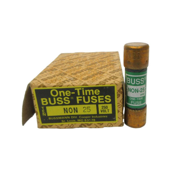 BUSSMANN NON-25 250VAC 25A (PKG OF 10) (BR/GR) NSMP