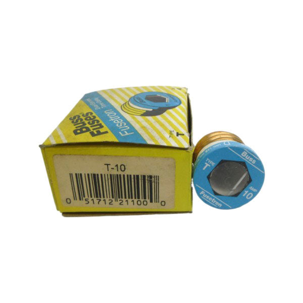 BUSSMANN T-10 125VAC 10A (PKG OF 4) (YL/BL) NSMP