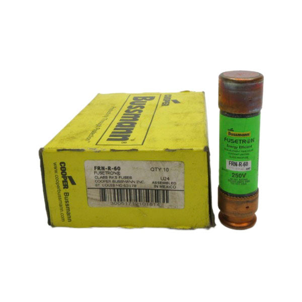 BUSSMANN FRN-R-60 250VAC 60A (PKG OF 10) (YL/GR) NSMP