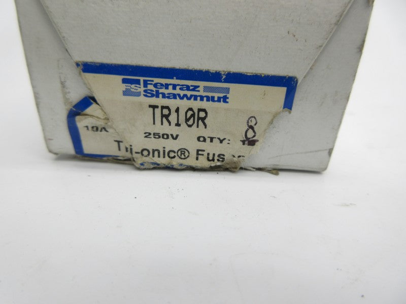 FERRAZ SHAWMUT TR10R 250VAC 10A (PKG OF 8) (WH/PK) NSMP