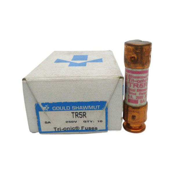 GOULD SHAWMUT TR5R 250VAC 5A (PKG OF 10) (WH/PK) NSMP