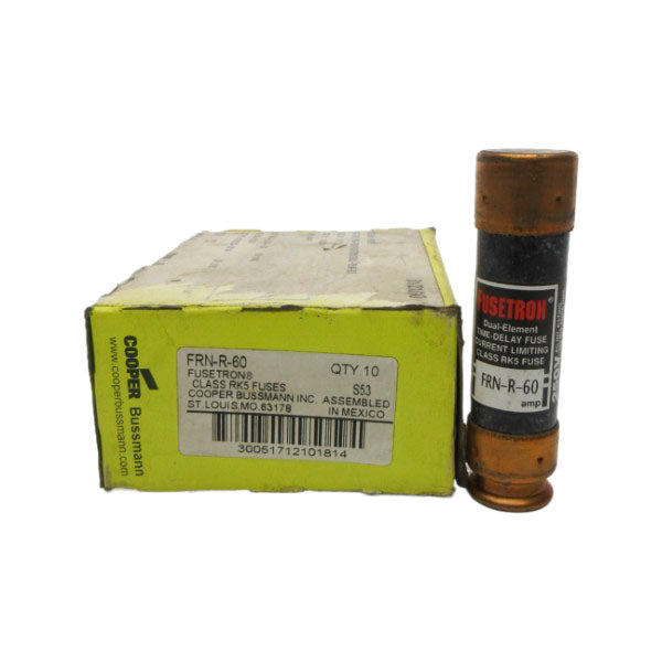 BUSSMANN FRN-R-60 250VAC 60A (PKG OF 10) (YL/BK) NSMP