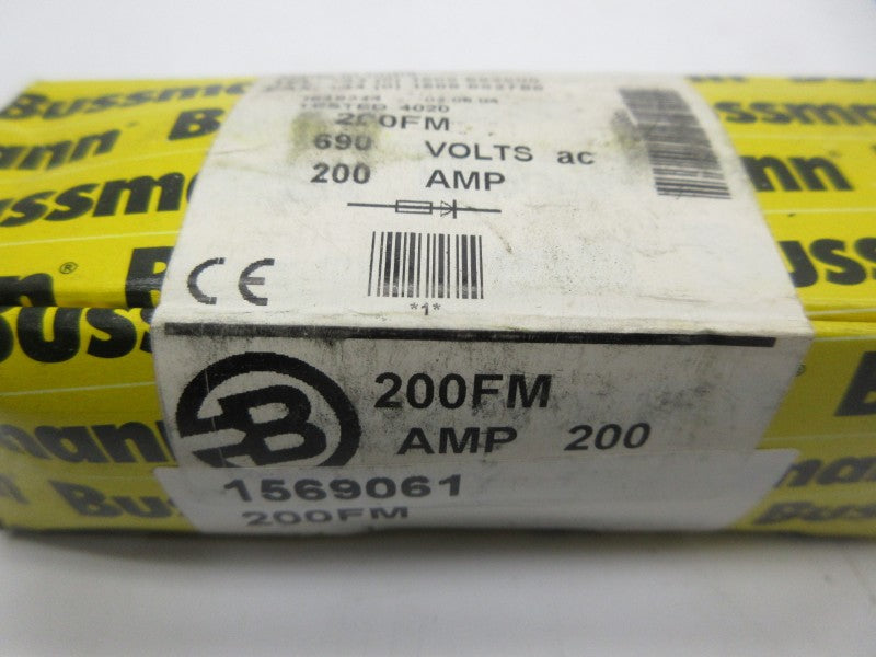 BUSSMANN 200FM 690VAC 200A (YL/WH) NSFS