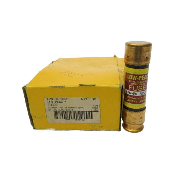 BUSSMANN LPN-RK-60SP 250VAC 60A (PKG OF 10) (YL/BR) NSMP
