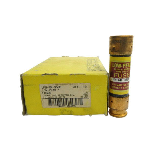 BUSSMANN LPN-RK-35SP 250VAC 35A (PKG OF 10) (YL/BR) NSMP