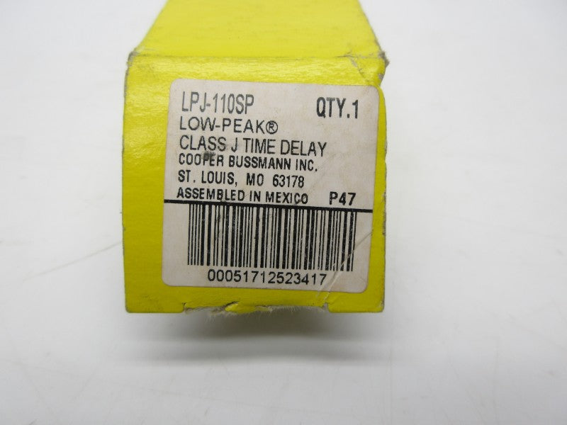 BUSSMANN LPJ-110SP 600VAC 110A (YL/BL) NSMP