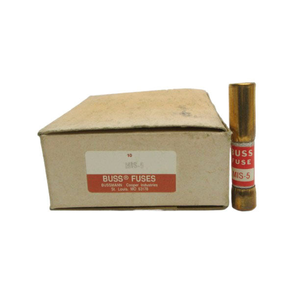 BUSSMANN MIS-5 600VAC 5A (PKG OF 10) (WH/RD) NSMP