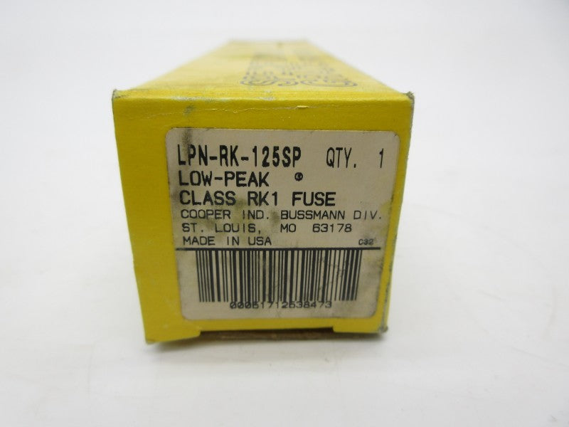 BUSSMANN LPN-RK-125SP 250VAC/DC 125A (YL/BL) NSMP
