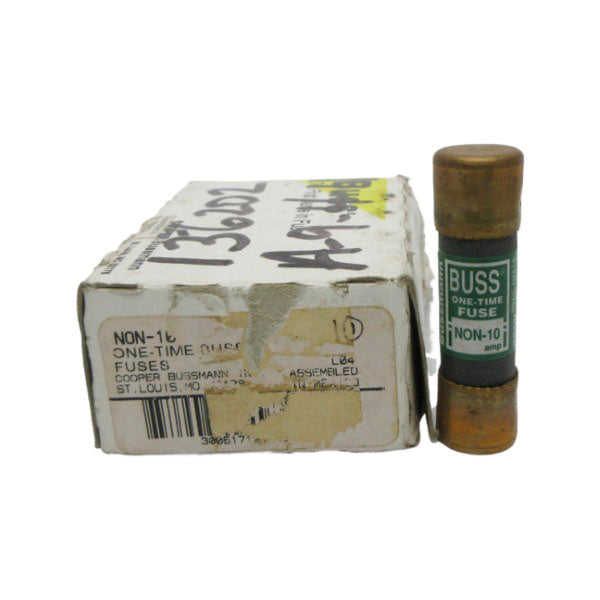BUSSMANN NON-10 250VAC 10A (PKG OF 10) (WH/GR) NSMP