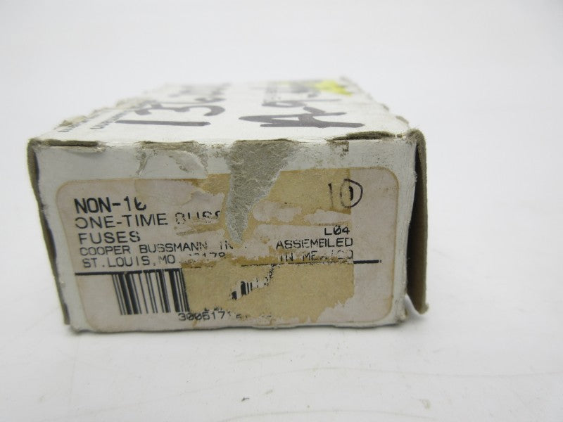 BUSSMANN NON-10 250VAC 10A (PKG OF 10) (WH/GR) NSMP