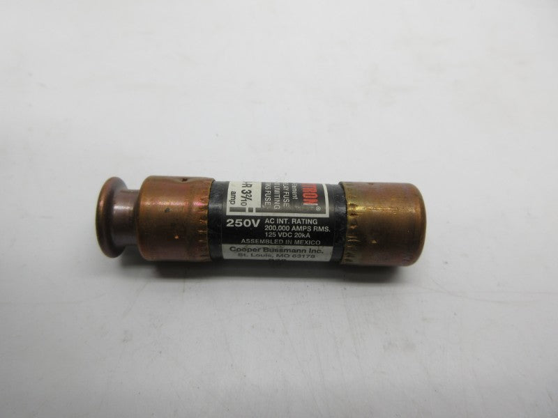 BUSSMANN FRN-R-3-2/10 250VAC 3-2/10A (PKG OF 7) (YL/BK) NSMP